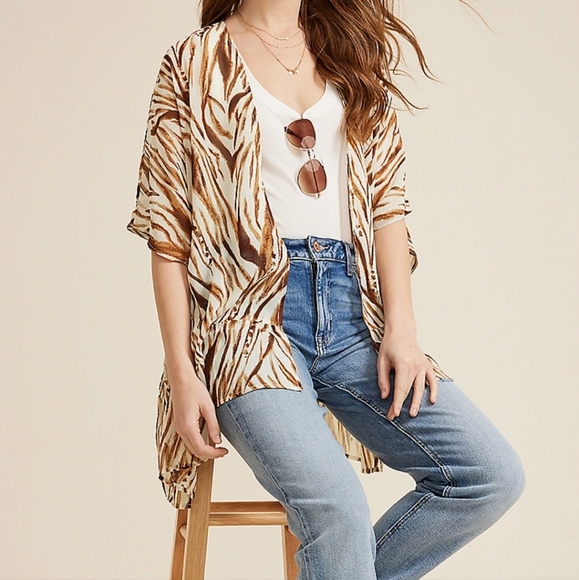 Zebra Print Kimono - Picture 10 of 11